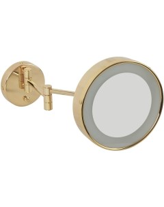 Косметическое зеркало с галогеновой подсветкой золото Migliore