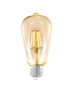 Лампа светодиодная филаментная E27 4W 2200К янтарь 11521 Eglo
