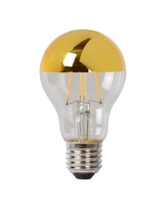 Лампа светодиодная диммируемая E27 5W 2700K золотая Lucide