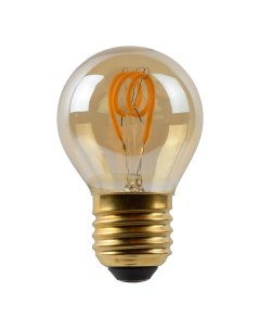 Лампа светодиодная диммируемая E27 3W 2200K янтарная Lucide