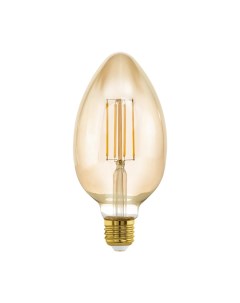 Лампа светодиодная диммируемая филаментная E27 4W 2200K янтарная 11836 Eglo