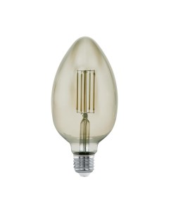 Лампа светодиодная диммируемая филаментная E27 4W 3000K дымчатая 11839 Eglo