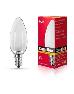 Лампа накаливания E14 60W 9866 Camelion