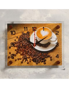 Часы Кофе 26х20х4 см Рубин