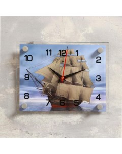 Часы Корабль 20х26 см Рубин