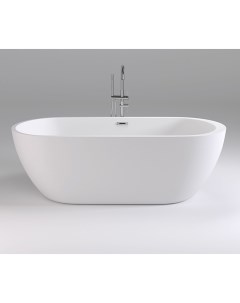 Акриловая ванна 170х80 SB105 на каркасе Black&white