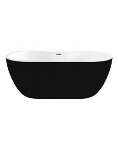 Акриловая ванна Black Swan 180х75 на каркасе Black&white