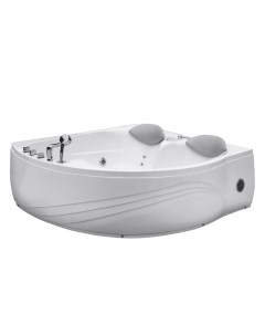 Акриловая ванна 160х175 на каркасе Black&white