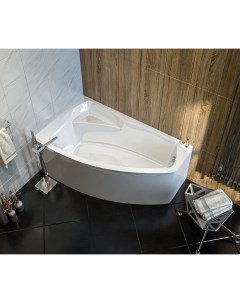 Акриловая ванна Камея 150х90 L на каркасе Bas