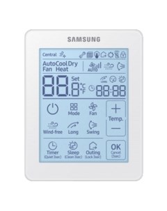 Проводной пульт индивидуального управления, сенсорный, групповое управление до 16 внутренних блоков 360?, Wind-Free Samsung