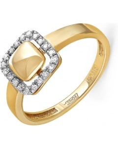 Кольцо с 20 бриллиантами из жёлтого золота Kabarovsky