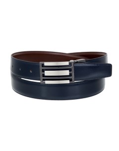 Ремень 430 32 0304 navy blue bro синий коричневый 125 см Miguel bellido