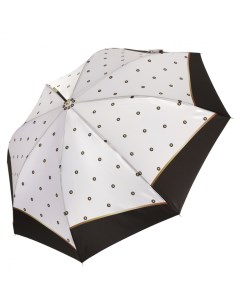 Зонт трость UFJ0009 30 черный белый Fabretti