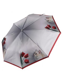 Зонт женский UFLS0008 4 серый Fabretti