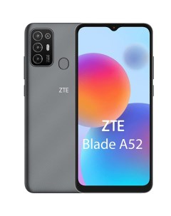 Смартфон ZTE Blade A52 4 64Gb Grey Zte