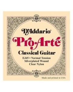 Струны для классической гитары D Addario EJ45 D`addario
