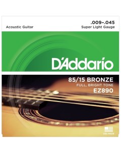 Струны для акустической гитары D Addario EZ890 D`addario