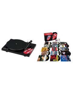 Виниловый проигрыватель Pro Ject Rolling Stones Recordplayer Limited Bundle High Gloss Black LP Box  Pro-ject