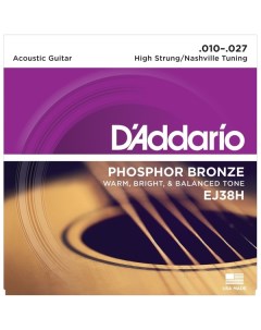 Струны для акустической гитары D Addario EJ38H D`addario