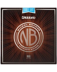 Струны для акустической гитары D Addario NB1047 12 D`addario