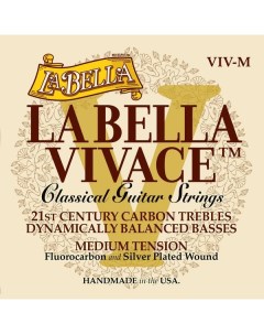 Струны для классической гитары La Bella Vivace VIV M La bella