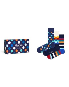 Набор носков Classic Multi color 3 пары Happy socks