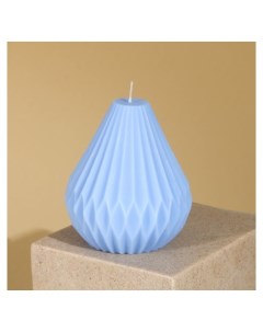 Свеча интерьерная Оригами голубая 6 5 х 8 см Nnb