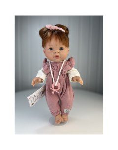 Кукла Зоя в розовом комбинезоне и повязке 37 см Nines artesanals d'onil