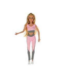 Кукла София в спортивной форме для занятий йогой 29 см Карапуз