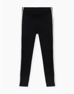 Чёрные спортивные легинсы для девочки Gloria jeans