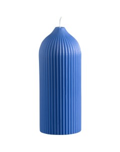 Свеча декоративная 16 5 см Edge ярко синий Tkano