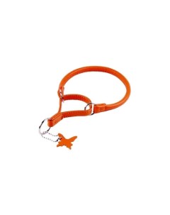 Ошейник удавка для собак Glamour ширина 1 см длина 50 см оранжевый Collar