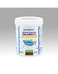 AQUAMENU Унигран сухой корм для мелких и средних видов аквариумных рыб 200 гр Аква меню