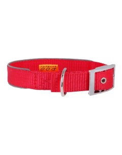 Ошейник для собак Dog Extreme двойной со светоотражающей вставкой ширина 4 см длина 60 70 см красный Collar