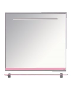 Зеркало Джулия 85 с полочкой розовое Misty