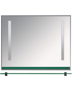 Зеркало Джулия 105 с полочкой зеленое Misty