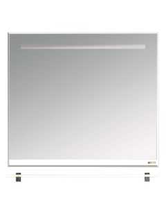 Зеркало Джулия 85 с полочкой с подсветкой белое Misty