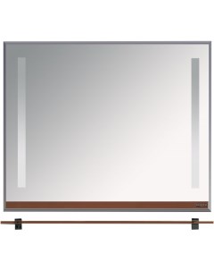 Зеркало Джулия 105 с полочкой коричневое Misty