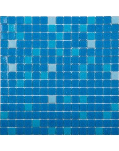 Стеклянная плитка мозаика COV09 1 стекло сетка 2 0 2 0 4 32 7 32 7 голубой Nsmosaic
