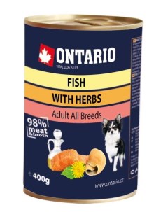 Консервы Онтарио для собак Рыбное ассорти цена за упаковку Ontario