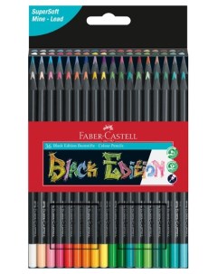 Набор карандашей цветных Faber castell Black Edition 36 шт черное дерево в картоне Faber–сastell