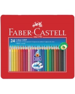 Набор карандашей акварельных Faber castell Colour Grip 24 цв в металле Faber–сastell