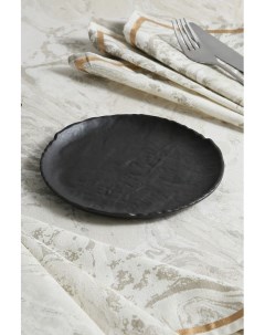 Маленькая фарфоровая тарелка черного цвета Tognana