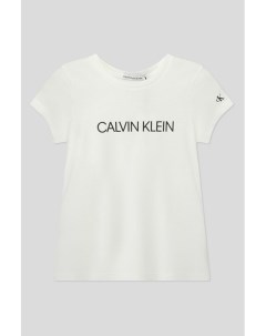 Хлопковая футболка с коротким рукавом Calvin klein jeans