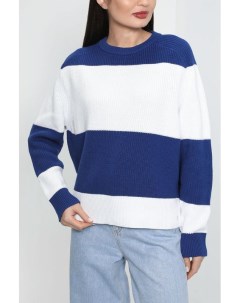 Хлопковый вязаный пуловер в полоску Marc o’polo denim