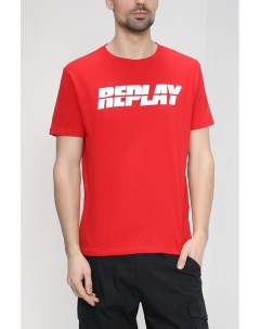 Хлопковая футболка с логотипом Replay