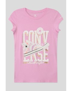 Хлопковая футболка с принтом Converse