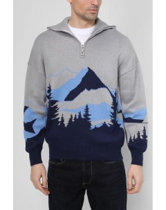 Пуловер с воротником на молнии Colorplay