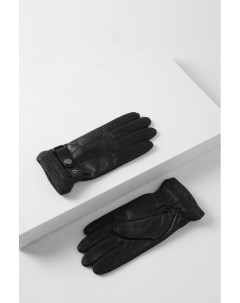 Кожаные перчатки на ремешке с клепкой Marco di radi