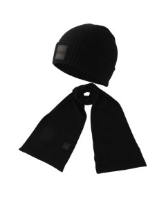 Комплект из шерстяных шапки и шарфа Boss